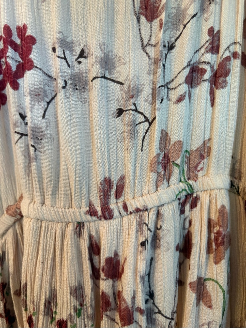 Patrons of Peace Boho Floral Asymmetrical Ruffle Top Dress - Picture 11 of 12